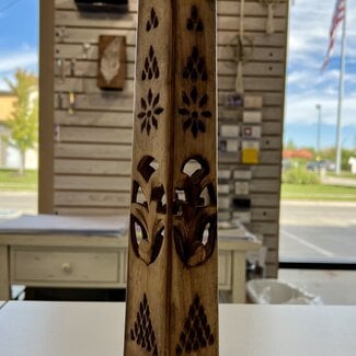 Incense Stick & Cone Burner Tower-Wood Filigree Hand Carved