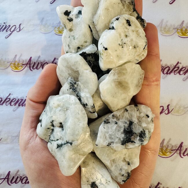 Rainbow Moonstone Slice - Small Slab Flat
