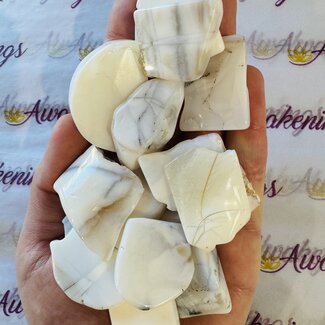 White Opal Slice - Small Slab Flat
