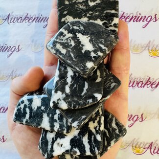 Zebra Jasper Slice - Medium Slab Flat