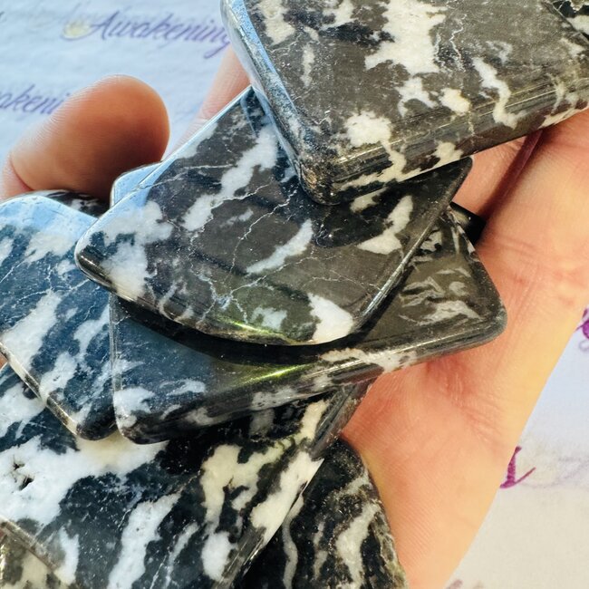 Zebra Jasper Slice - Medium Slab Flat