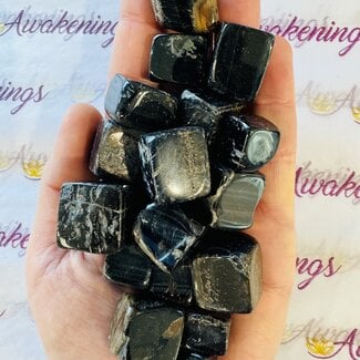 Blue Tigers Eye (Hawks Eye) Cubes 1"