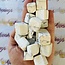 White Howlite (Magnesite) Cubes 1"