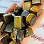 Gold Tigers Eye Cubes 1"
