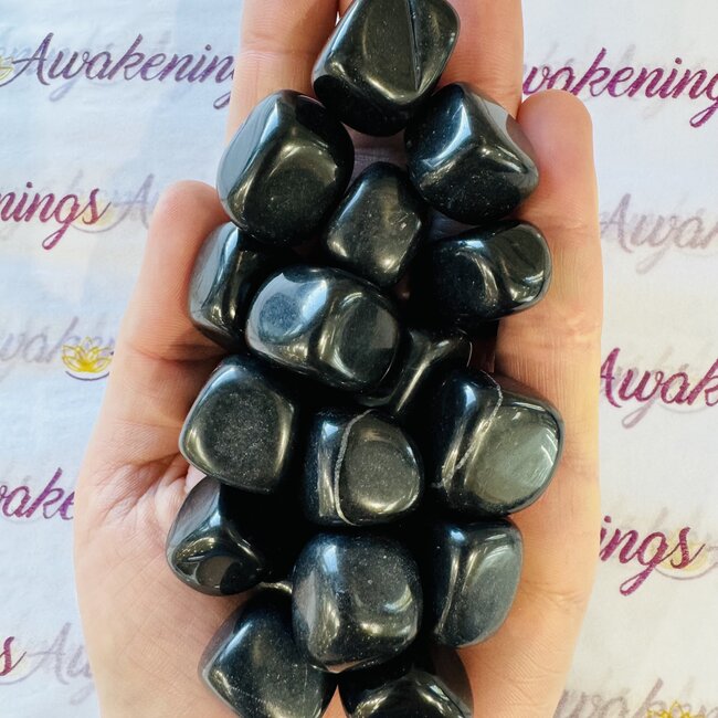 Master Shammanite, Black Calcite - Tumbled