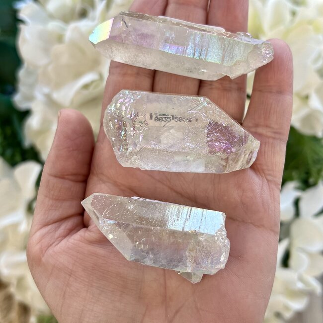 White (Angel) Aura Quartz Points - Clear Large