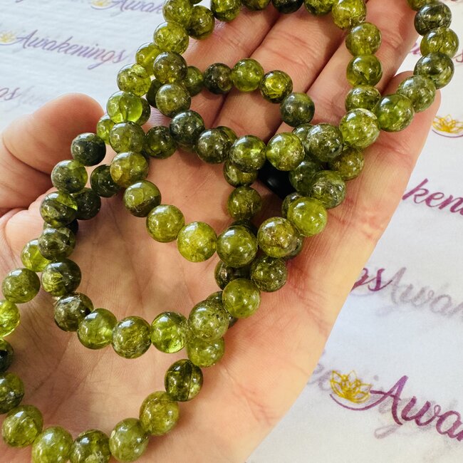 Green Peridot Bracelets - 8mm