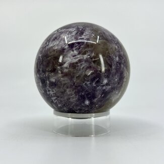 Pink Ruby Red (Rubellite)Tourmaline in Lepidolite (Unicorn) Sphere Orb -50mm