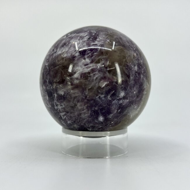 Pink Ruby Red (Rubellite)Tourmaline in Lepidolite (Unicorn) Sphere Orb -50mm