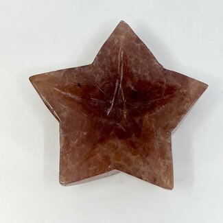 Strawberry Quartz (Red Guava) Star Bowl Dish - Trinket Holder Decor