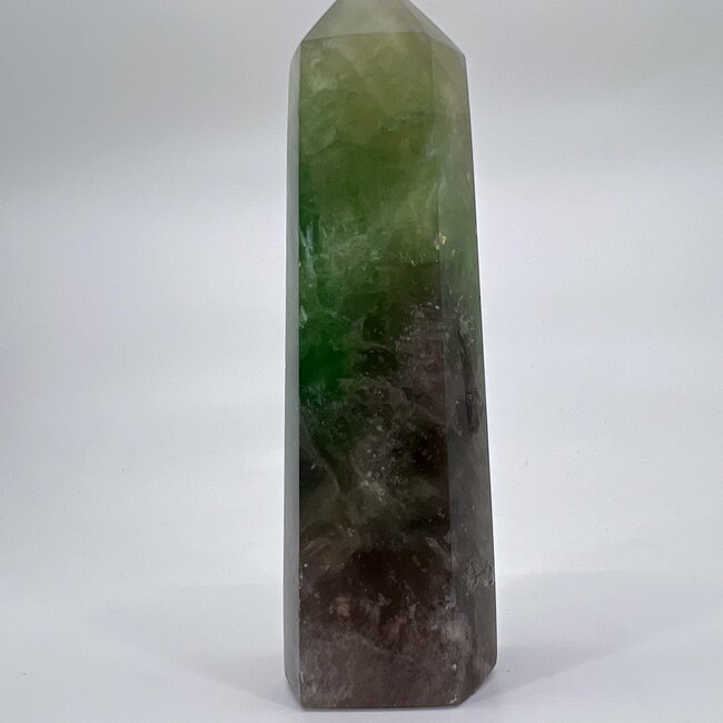 Rainbow Fluorite Tower Point Generator - Large (4-5")