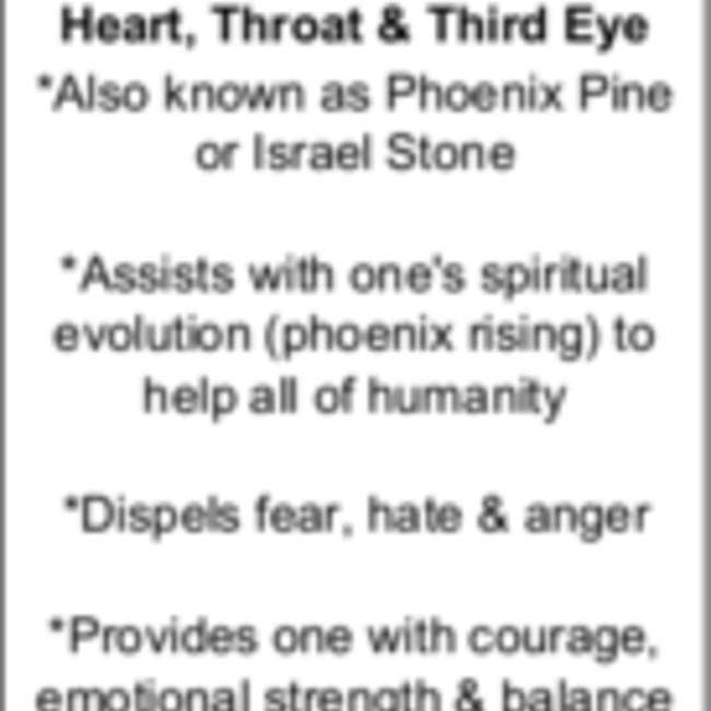 Phoenix Stone Pine (Fynechenite) Tower Point Generator - Large (5-8")