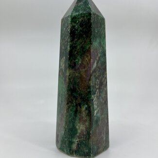 Ruby in Fuchsite Tower Generator Point - XL Extra Large 6"