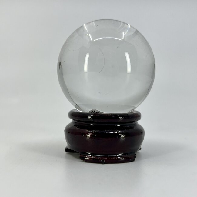 Clear Glass Crystal Ball for Divination Scry Scrying - 45mm Sphere Orb