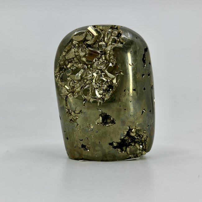 Pyrite Medium - Free Form Cut Base Rough Raw Natural - Cocada Chalcopyrite