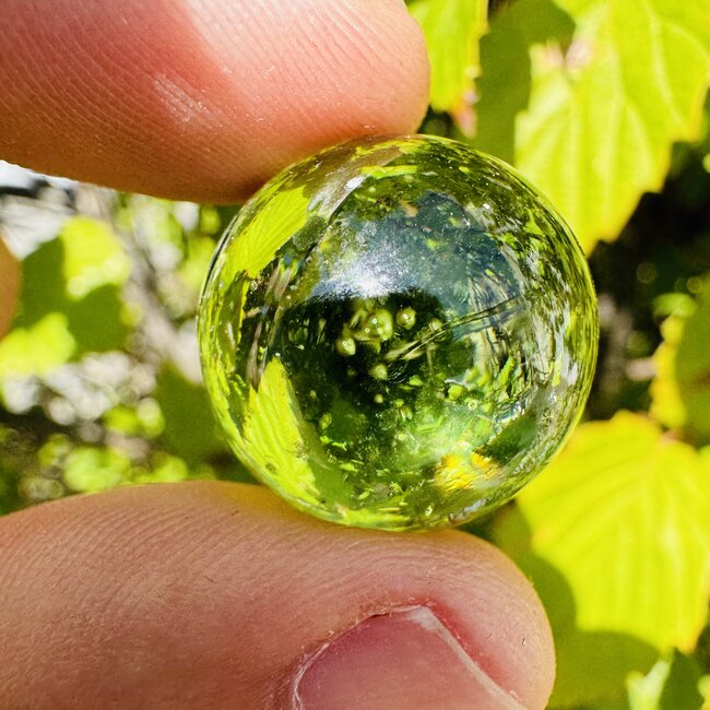 Gaia Stone (Helenite) Sphere Orb - 20mm