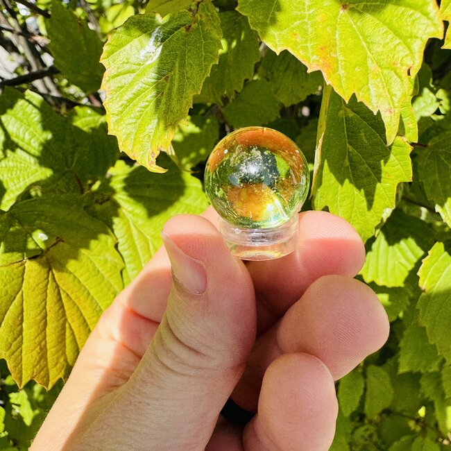 Gaia Stone (Helenite) Sphere Orb - 20mm