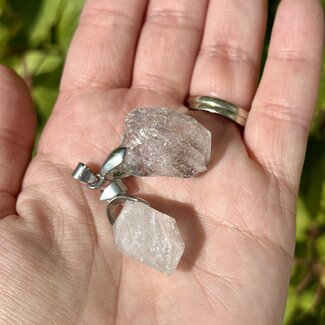 Herkimer Diamond Pendants - Rough Raw Natural