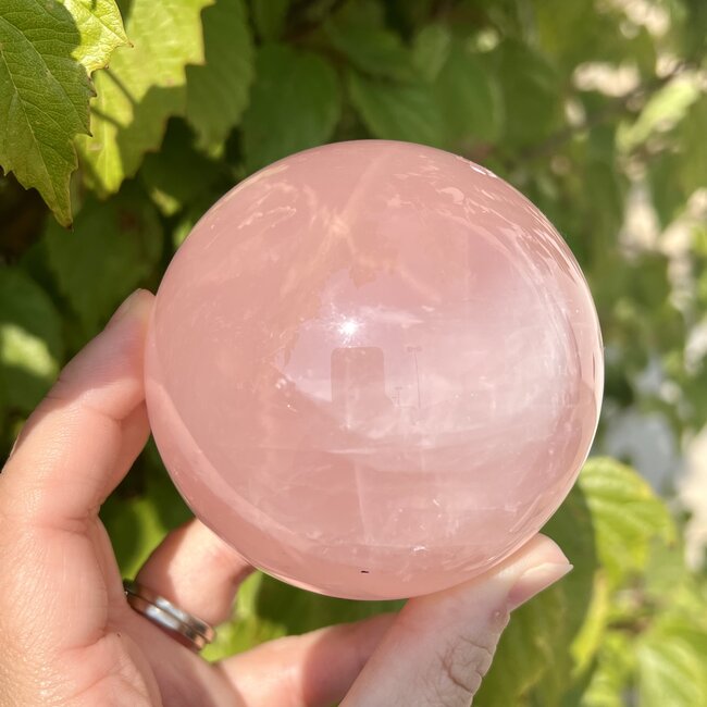 Rose Quartz (Star Inclusion) Sphere Orb - 75mm