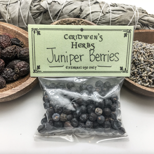 Juniper Berries Herbs Packet - .35oz Ceridwen's Candle Magic (Ginepro Enebro Wachholder)