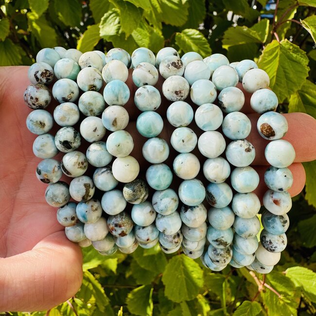 Larimar (Dolphin Stone) Bracelets - 8mm