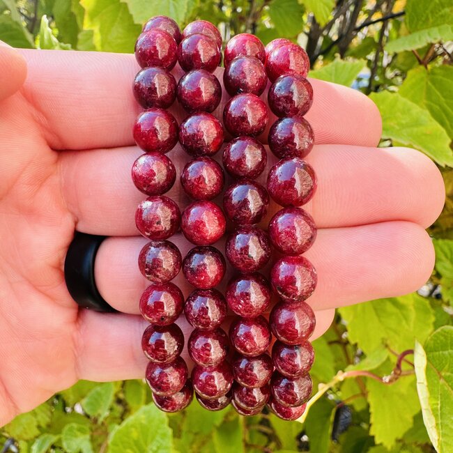 Red Ruby Bracelets (AAA) - 8mm