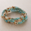 Feeling Groovy Bracelets - Silver & Sage - Blue Howlite Jasper & Labradorite