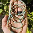 Feeling Groovy Bracelets - Silver & Sage - Blue Howlite Jasper & Labradorite