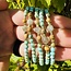 Feeling Groovy Bracelets - Silver & Sage - Blue Howlite Jasper & Labradorite