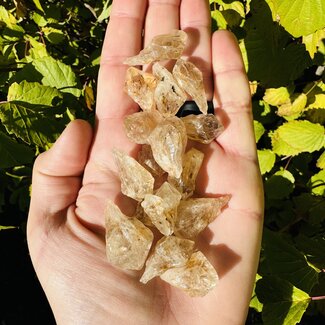 Goethite (Limonite) in Quartz Points