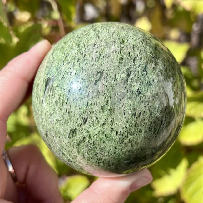 Serpentine with Epidote Inclusion-70mm