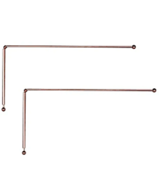 Copper Dowsing Divining Rods (Pair Set) - Medium Size 12" Straight
