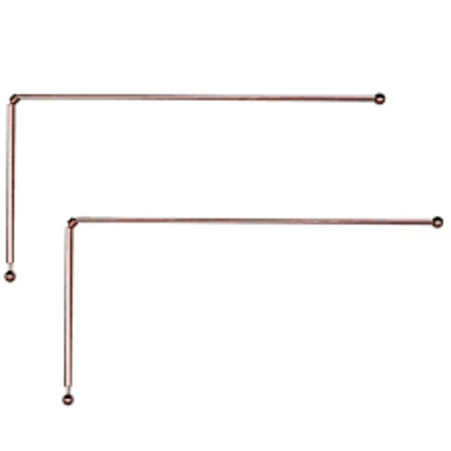 Copper Dowsing Divining Rods (Pair Set) - Medium Size 12" Straight