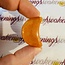 Orange Red Aventurine Medium Moon
