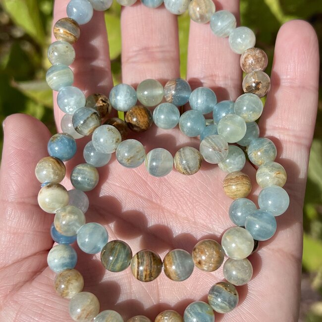 Blue Onyx Bracelets - 8mm