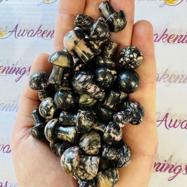 Rhodonite Mushrooms - Mini