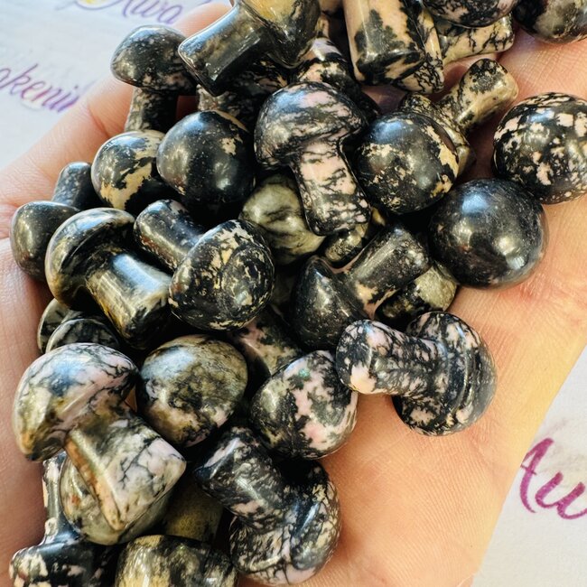 Rhodonite Mushrooms - Mini