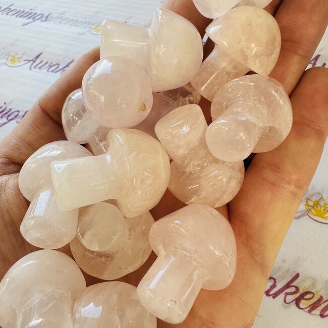 Rose Quartz Mushroom - Medium