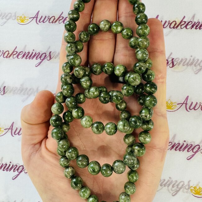 Green Diopside Bracelet - 8mm