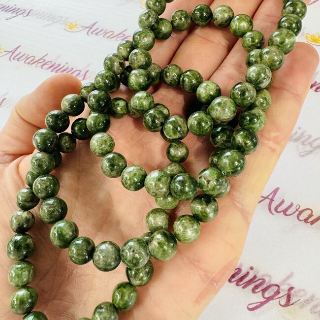 Green Diopside Bracelet - 8mm