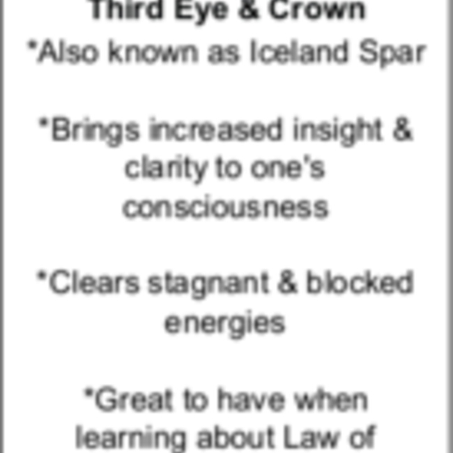 Polished Optical Calcite Icelandic Spar - Medium