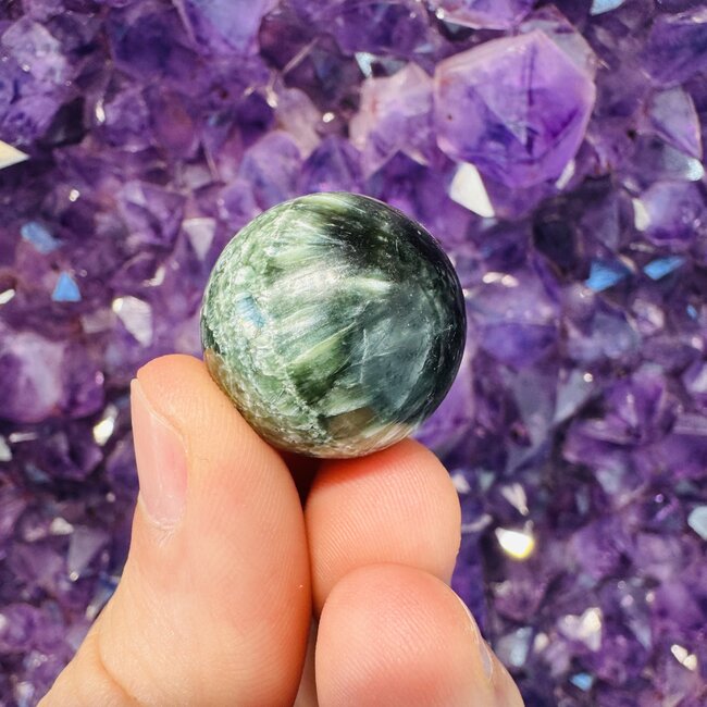 Seraphinite Sphere Orb-25mm