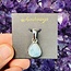 Larimar Pendant Teardrop Pear #2 Sterling Silver