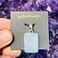 Angelite Pendant - Rectangle Sterling Silver