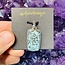 Turquoise Pendant - Rectangle Sterling Silver