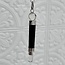 Shungite with Clear Quartz Point Pendulum on Silver Chain with Chakra Beads