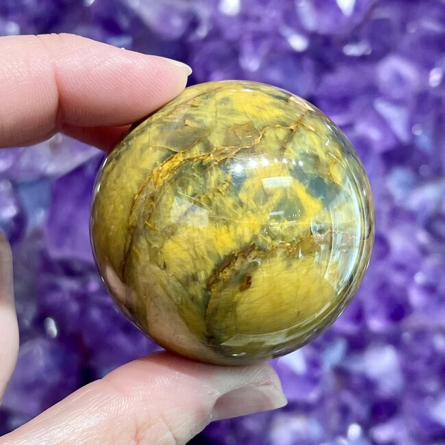 Crazy Lace Agate Sphere Orb - 45mm