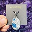 K2 (Azurite) Pendant Oval Sterling Silver