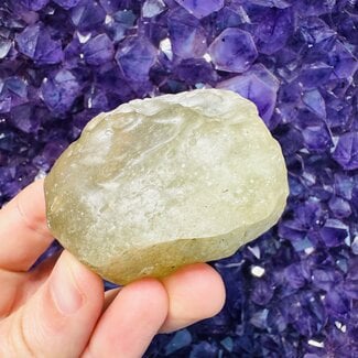 Libyan Tektite Desert Glass (Great Sand Sea Glass Lechatelierite) Specimen - 153.33 grams Rough Raw Natural