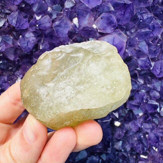 Libyan Tektite Desert Glass (Great Sand Sea Glass Lechatelierite) Specimen - 153.33 grams Rough Raw Natural